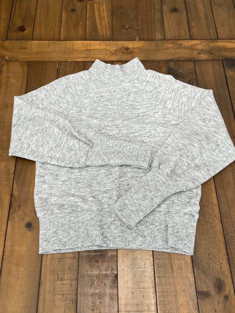 Anthropologie Maeve Laney Gray Mock Neck Sweater XS